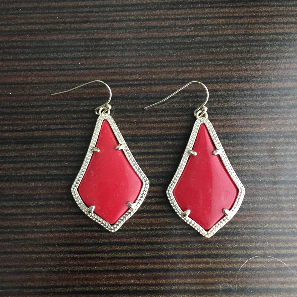 Kendra Scott Alex Earrings in Bright Red